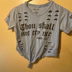 Small “thou shall not try me… mood 24/7 t-shirt